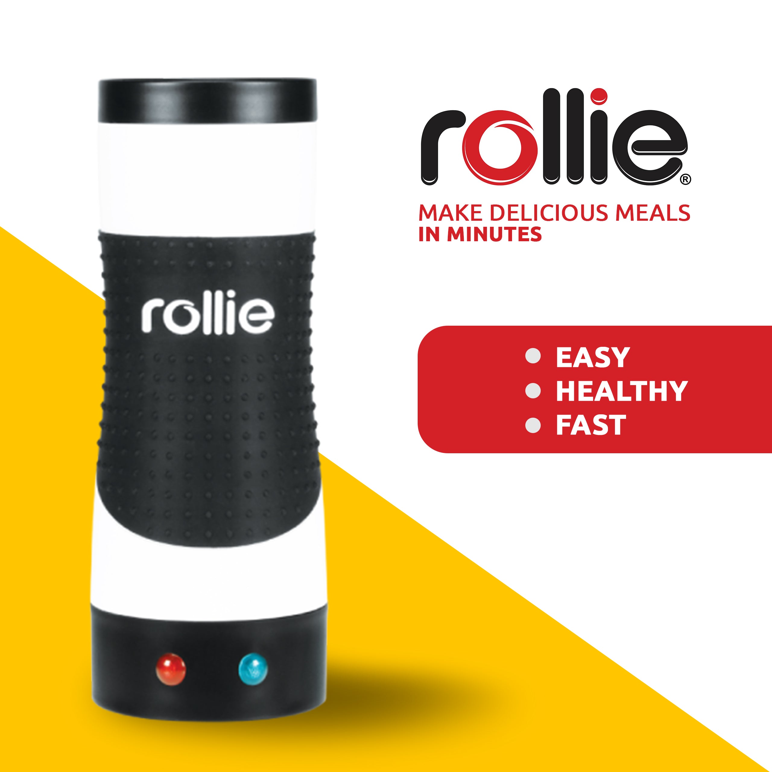 Rollie Egg Cooker. Hands-Free Automatic Electric fast and easy Egg Cooker