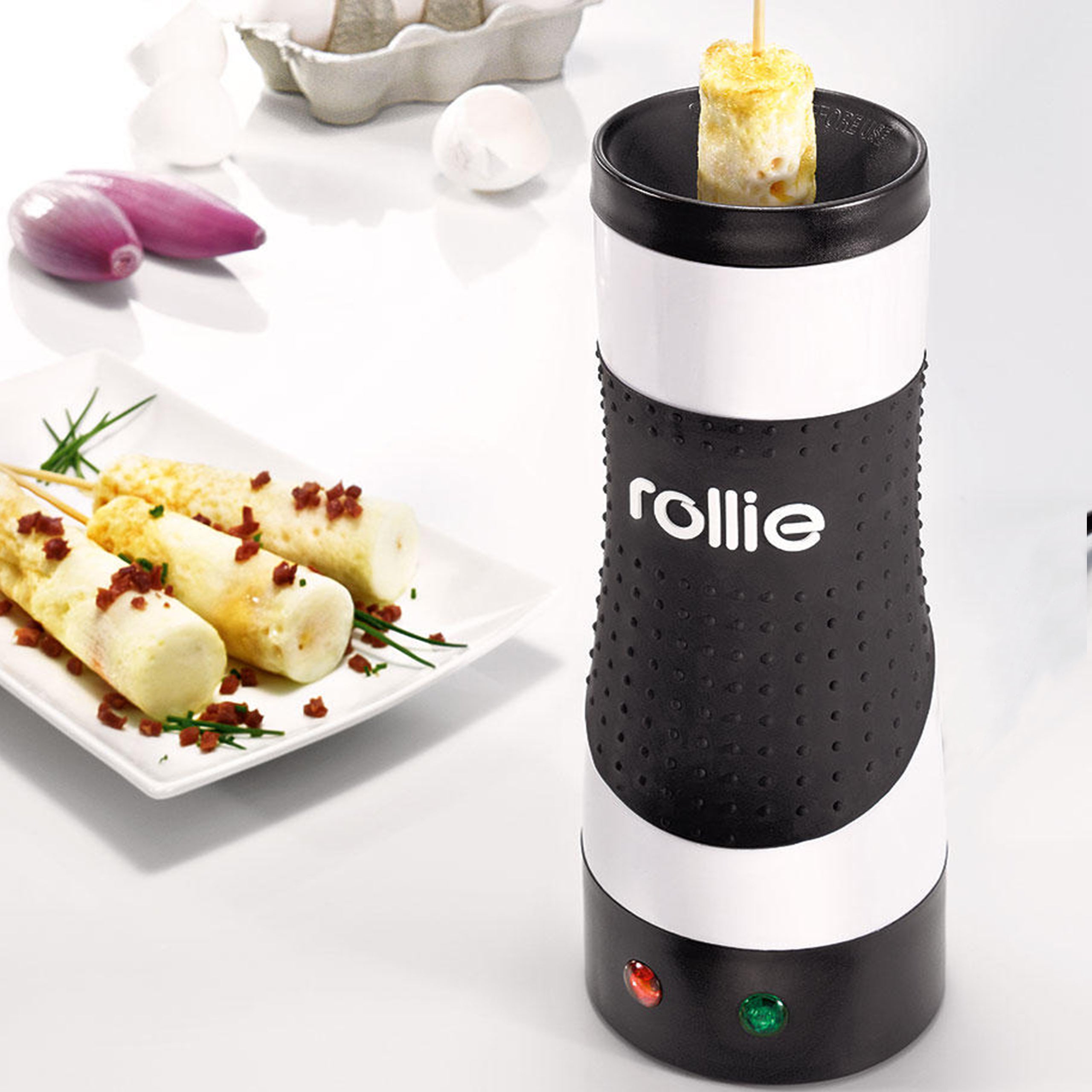 Rollie , Electric Egg Cooker, Vertical eggs maker, Easy , fast breakfast.  Poached Eggs, Scrambled Eggs, or Omelets – KITCHENELL